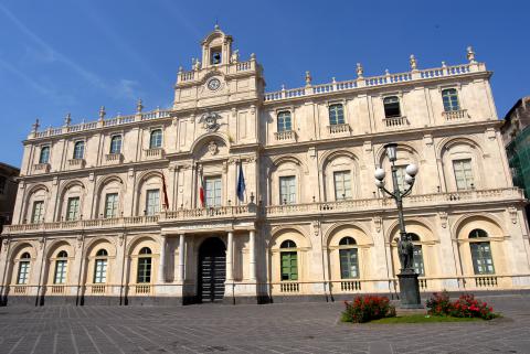 Il Palazzo centrale dell'Università di Catania