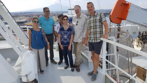 Jan-Berend Stuut con i docenti etnei