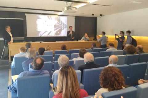 Un momento dell'intervento del rettore Francesco Priolo