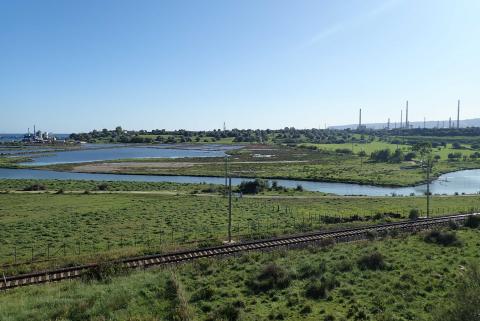 Visione della Foce del Fiume Mulinello del Porto di Augusta