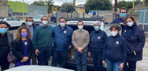 Un momento della cerimonia