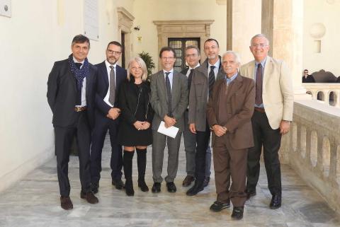 I rappresentanti dell'Ateneo e di Fondazione Banca Intesa