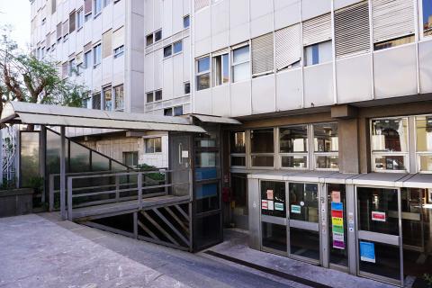 L'ingresso di Palazzo Boscarino, sede del Dipartimento di Giurisprudenza