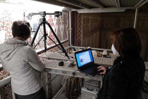 Analisi non distruttive in sito dei mosaici oggetto di restauro