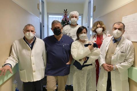 Policlinico, i genitori del piccolissimo paziente insieme con i medici