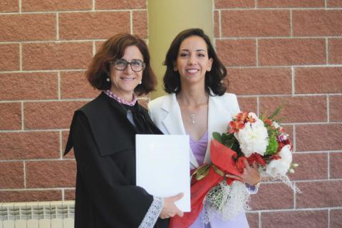 In foto la dott.ssa Martina Grasso e la prof.ssa Stefania Panebianco