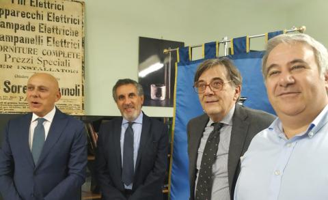Da sinistra: Pierangelo Grimaudo (Messina), Salvo Cannizzaro (Vicepresidente Catania), Livio Cardaci (Enna), Giuseppe Di Miceli (Palermo)