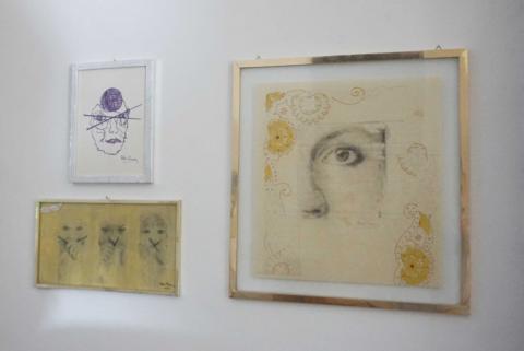 Alcune opere in esposizione alla mostra