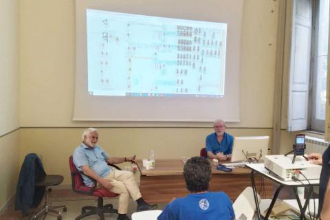 In foto da sinistra il prof. Mario Alberghina e il dott. Fabio Lo Valvo