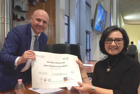 Nella foto da sinistra Rosario Faraci e Angela Messina  