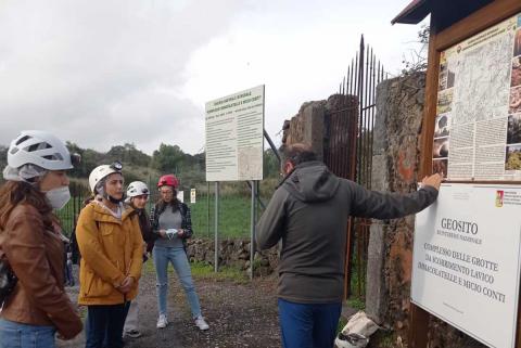 un momento della visita guidata