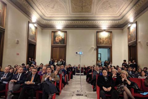 Un momento della presentazione dei corsi di studio