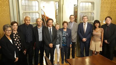 un momento dell'incontro al rettorato