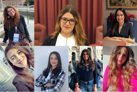 Le sette studentesse selezionate