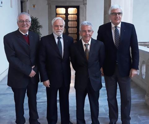 Da sinistra: Marino, Alberghina, Fortuna, Magnano San Lio