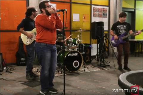 Un momento del concerto della Hot Shanks Blues Band