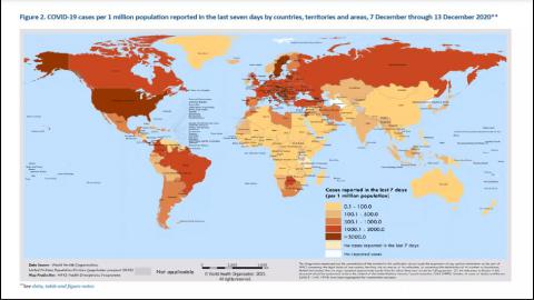 La diffusione della pandemia nel mondo