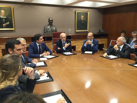 un momento della conferenza stampa