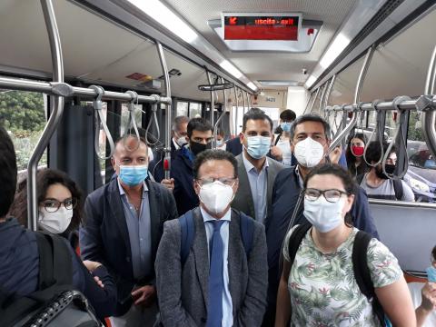 il rettore priolo alla corsa inaugurale