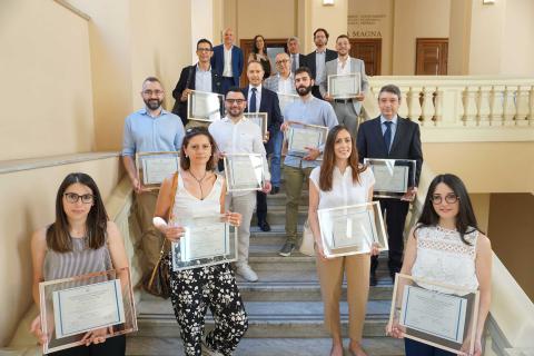 i professionisti insieme con i componenti del comitato scientifico del corso