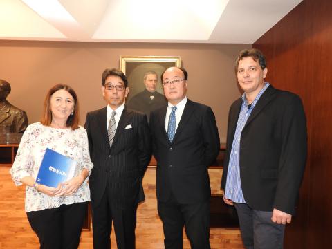Nella foto da sinistra i docenti Longo, Ishikawa, Nakamura e Capponcelli