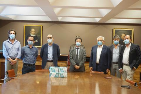 Un momento dell'incontro in Rettorato