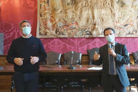 In foto il direttore generale Giovanni La Via e il rettore Francesco Priolo