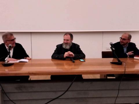 Lo scrittore Carlo Lucarelli ai Benedettini