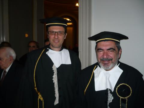 I docenti Carmelo Nigrelli e Giuseppe Pagnano