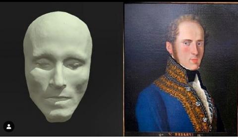 la maschera e il quadro di D'Agata