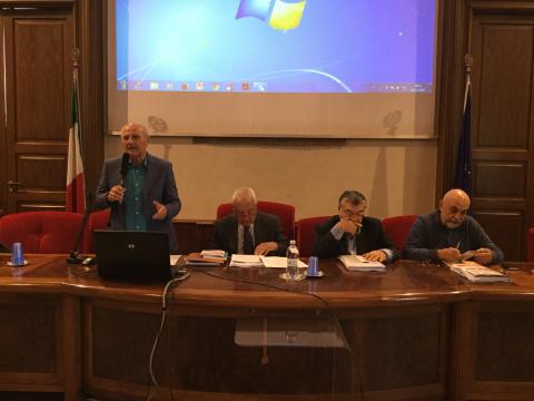 Il tavolo: Mangiameli, De Bernardi, Barone, Brusa